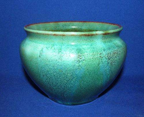 Linnware (Linn Ware) Turquoise/Green Bowl/Vase