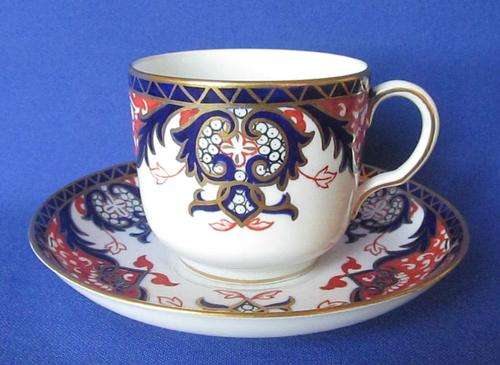 Royal Crown Derby "Old Japan" Cabinet Duo - 1912 Antique - Immaculate