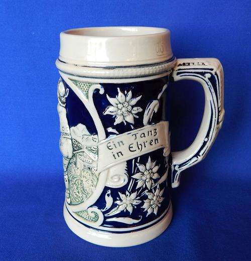 A.G.Wick-Werke Stoneware German Beer Stein - Circa 1930