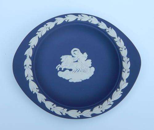 Wedgwood Portland Blue Jasperware Barlaston Tray