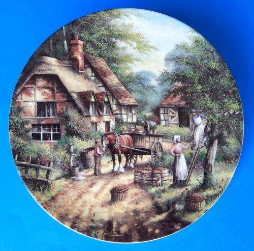 Wedgwood Limited Edition Country Days Display Plate - "The Apple Pickers" By Chris Howells