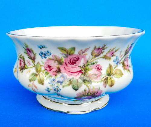 Royal Albert " Moss Rose " Sugar Bowl - Made In England