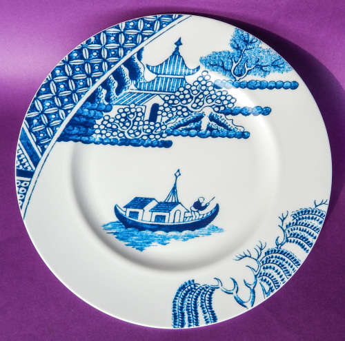 Wedgwood " After Willow" By Robert Dawson Collector's Plate - No 6 BOAT - Boxed