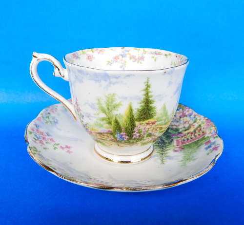 Royal Albert " Kentish Rockery "  Duo - Made In England
