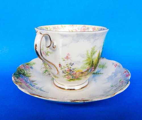 Royal Albert " Kentish Rockery "  Duo - Made In England
