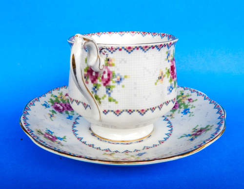 Royal Albert  " Petit Point "  Trio - Made In England