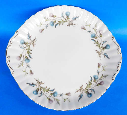 Royal Albert  " Brigadoon (Scottish Thistle) " Cake Plate - Made In England