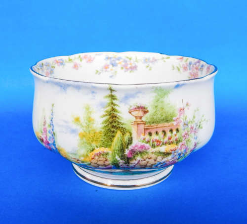 Royal Albert  " Kentish Rockery " Sugar Bowl - Made In England