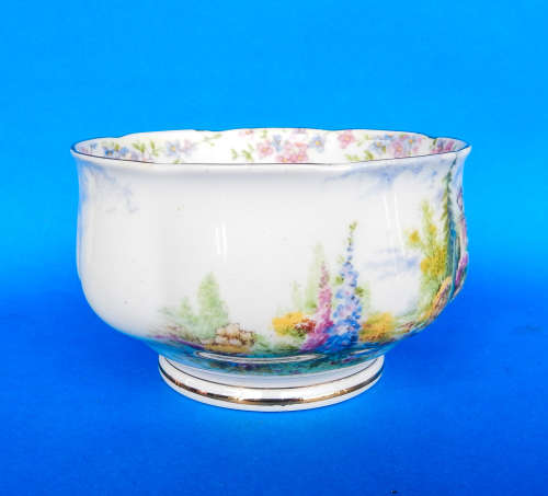 Royal Albert  " Kentish Rockery " Sugar Bowl - Made In England