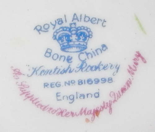 Royal Albert  " Kentish Rockery " Sugar Bowl - Made In England