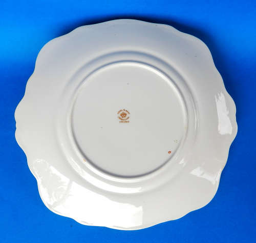 Royal Albert Crown China  " Un-Named Imari Pattern #657 " Cake Plate -1925-1927 - Made In England