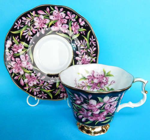 Royal Albert Provincial Flowers Series Duo - Fireweed - Made In England