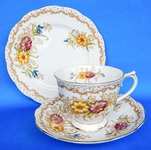 Royal Albert " GEM " Trio - Made In England