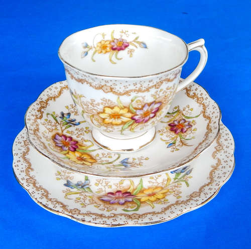 Royal Albert " GEM " Trio - Made In England