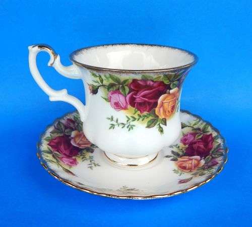 Royal Albert "Old Country Roses" Coffee Duo - Made In England