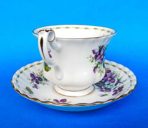Royal Albert Flower Of The Month Duo - February - Violets - Made In England