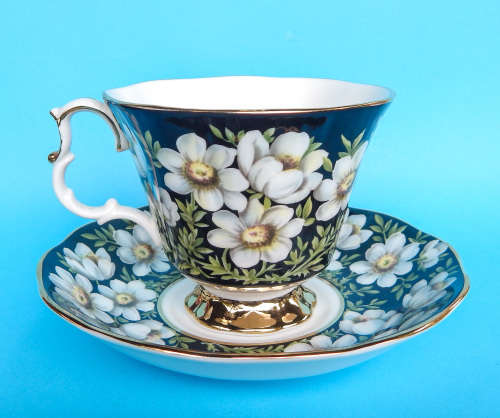 Royal Albert Provincial Flowers Series Duo - Mountain Avens - Made In England