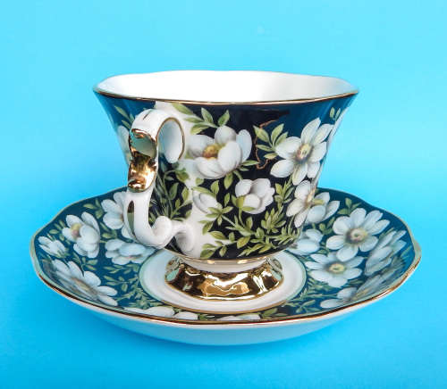 Royal Albert Provincial Flowers Series Duo - Mountain Avens - Made In England