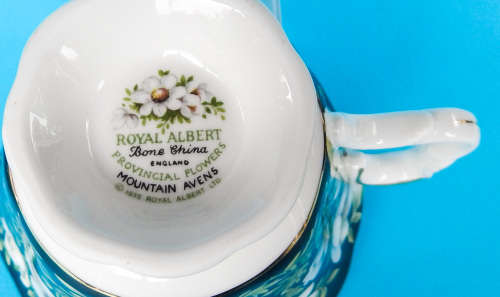 Royal Albert Provincial Flowers Series Duo - Mountain Avens - Made In England