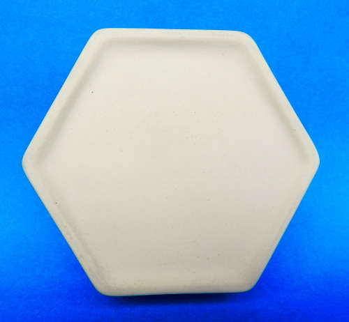 Wedgwood PRIMROSE YELLOW Jasperware "Prunus Blossom" Hexagonal Trinket Box