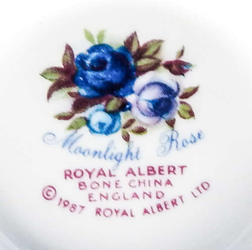 Royal Albert " Moonlight Rose " Trio - Made In England