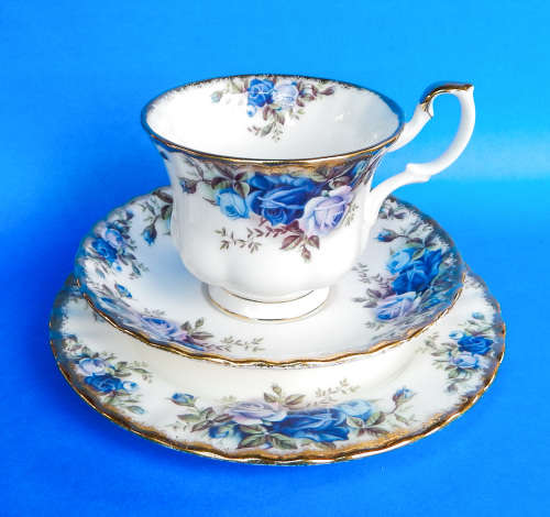Royal Albert " Moonlight Rose " Trio - Made In England