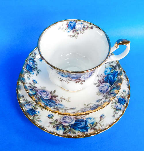 Royal Albert " Moonlight Rose " Trio - Made In England