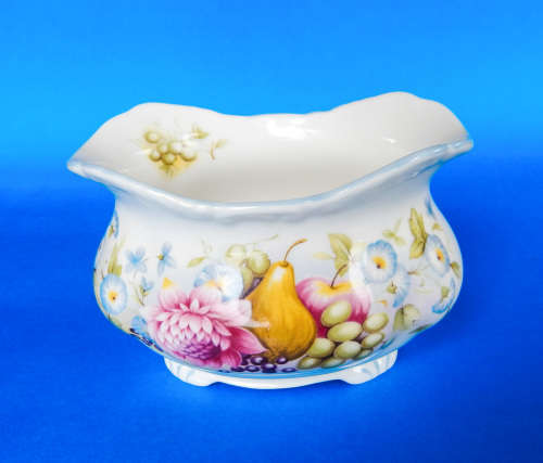 Royal Albert  " Summer Garland "  Oval Sugar Bowl - Made In England
