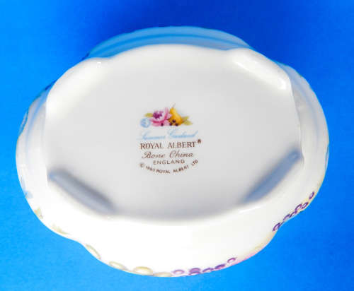 Royal Albert  " Summer Garland "  Oval Sugar Bowl - Made In England