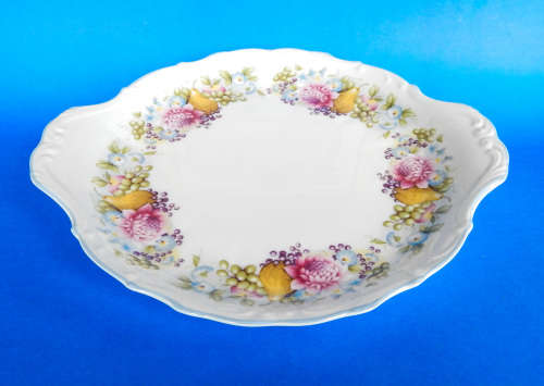 Royal Albert  " Summer Garland "  Cake Plate - Made In England
