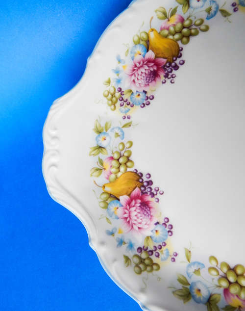 Royal Albert  " Summer Garland "  Cake Plate - Made In England