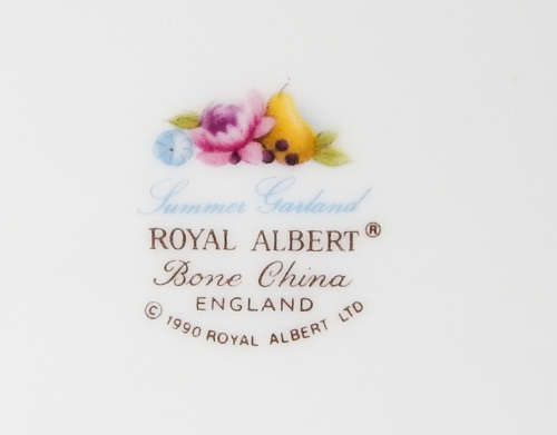Royal Albert  " Summer Garland "  Cake Plate - Made In England