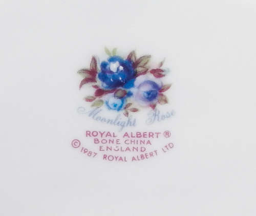 Royal Albert " Moonlight Rose " Sweet Dish - Made In England