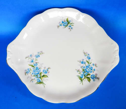 Royal Albert  " Forget Me Not " Cake Plate - Made In England