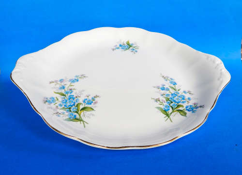 Royal Albert  " Forget Me Not " Cake Plate - Made In England