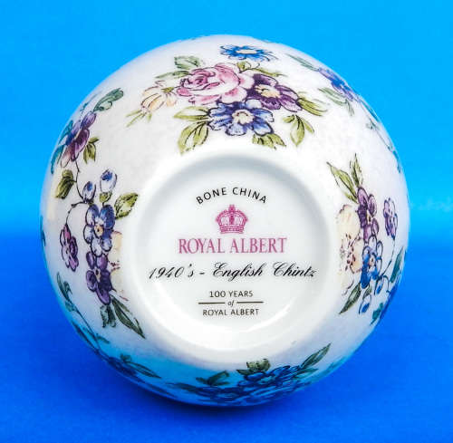 Royal Albert - 100 Years Of Royal Albert -1940's "English Chintz" Bud Vase
