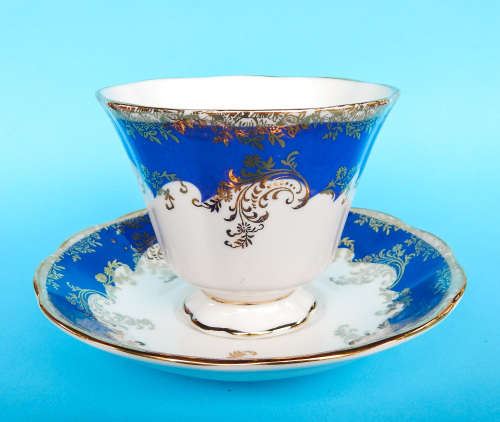 Royal Albert Regina Series Duo - Sapphire - Made In England