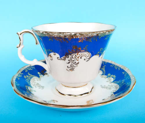 Royal Albert Regina Series Duo - Sapphire - Made In England