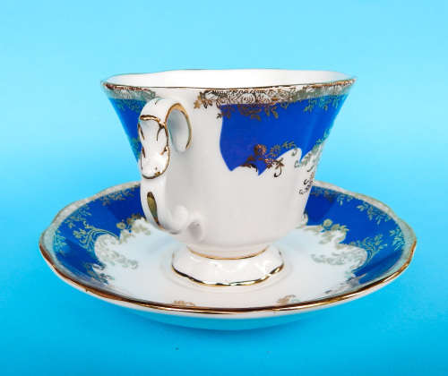 Royal Albert Regina Series Duo - Sapphire - Made In England