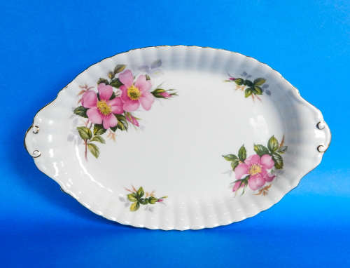 Royal Albert  " Prairie Rose "  Regal/Condiment Tray - Made In England