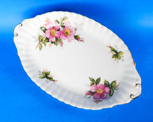 Royal Albert  " Prairie Rose "  Regal/Condiment Tray - Made In England
