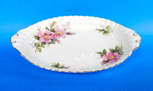 Royal Albert  " Prairie Rose "  Regal/Condiment Tray - Made In England