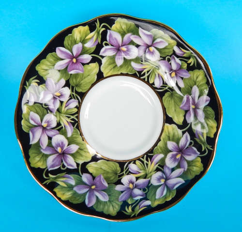 Royal Albert Provincial Flowers Series Duo - Purple Violet - Made In England