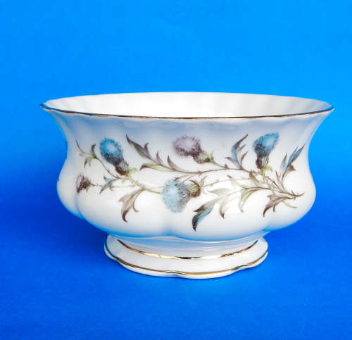 Royal Albert  " Brigadoon (Scottish Thistle) " Sugar Bowl - Made In England