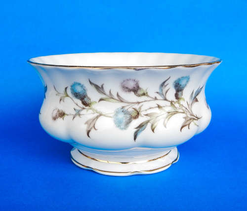 Royal Albert  " Brigadoon (Scottish Thistle) " Sugar Bowl - Made In England