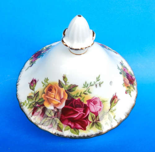 Royal Albert " Old Country Roses " Teapot - Original 1962 Backstamp - Made In England