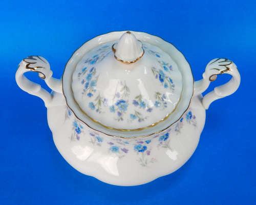 Royal Albert " Memory Lane " Two Handled Lidded Sugar Bowl - Made In England
