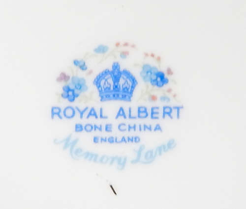 Royal Albert " Memory Lane " Two Handled Lidded Sugar Bowl - Made In England