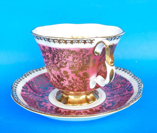 Royal Albert Rare BUCKINGHAM Series Pink Duo - Made In England