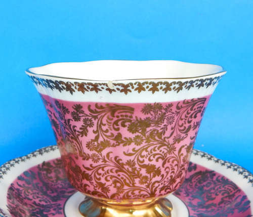 Royal Albert Rare BUCKINGHAM Series Pink Duo - Made In England